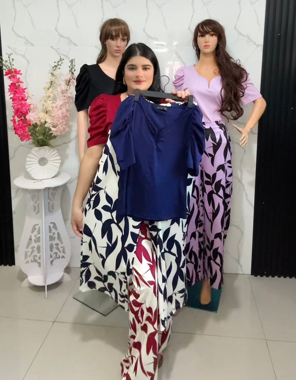 Miniatura: 9623-conjunto de palazo y blusa