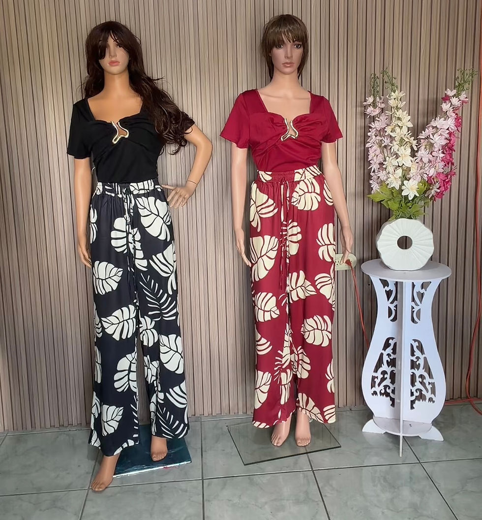 Miniatura: 152- /conjunto de pantalón y blusa con broche