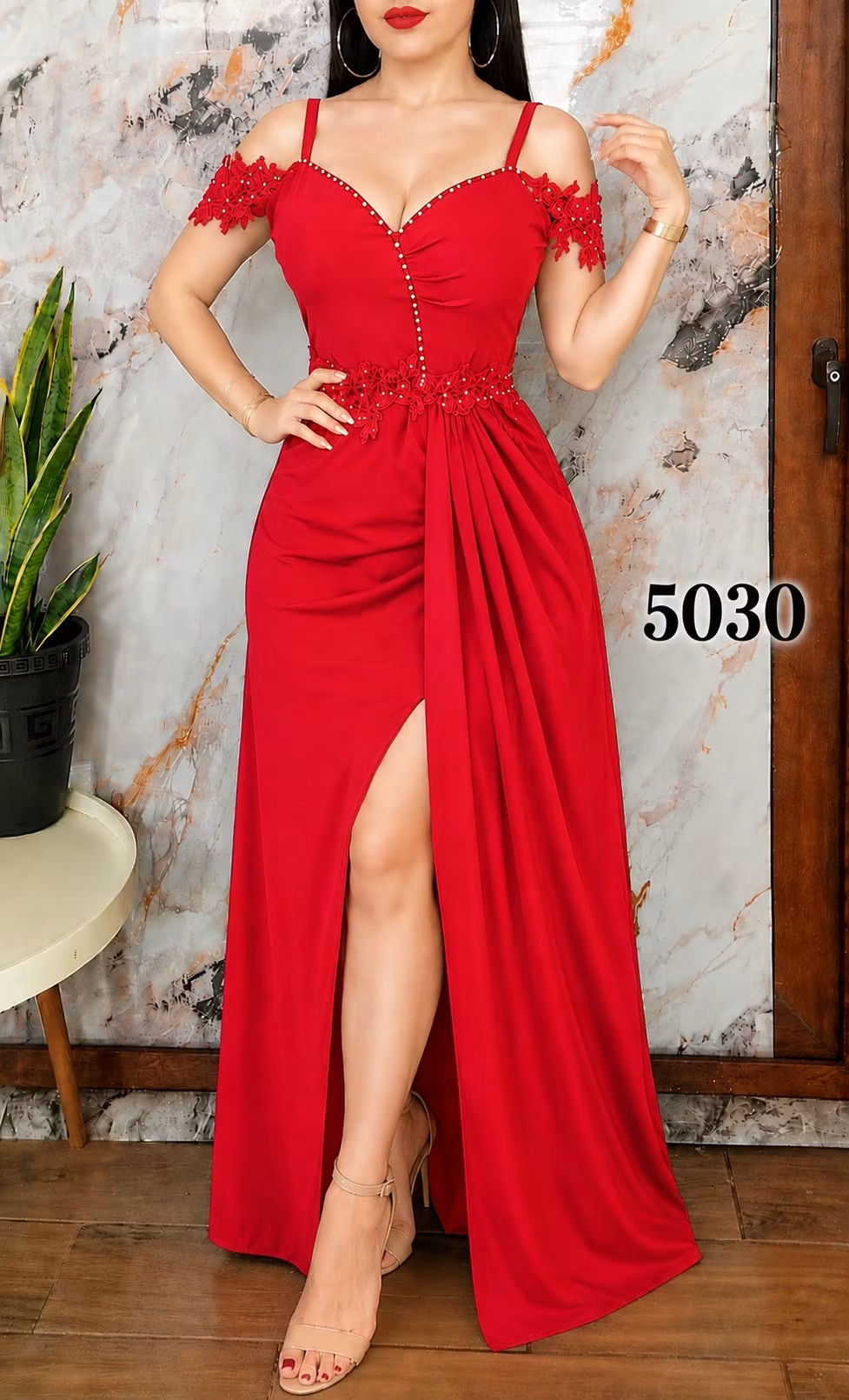 Miniatura: 5030 media docena vestidos elegante largo 