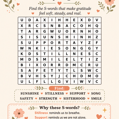 Weekend Sip & Solve: Saturday S-Word Search