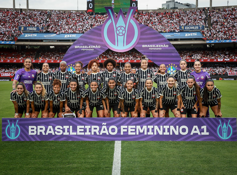 Elenco do Corinthians terminou com o vice-campeonato do Brasileirão Feminino.