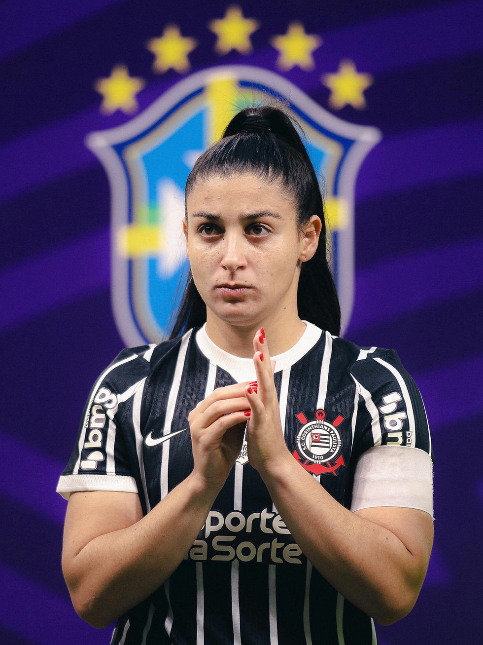 Duda Sampaio avaliou o desempenho das Brabas do Corinthians após o empate com o Bahia. 