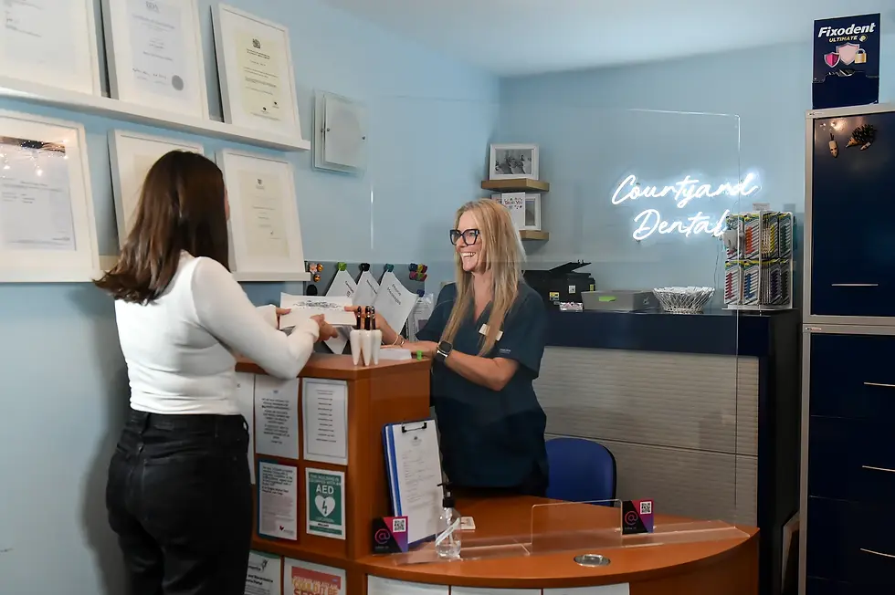 A new  client visiting courtyard dental