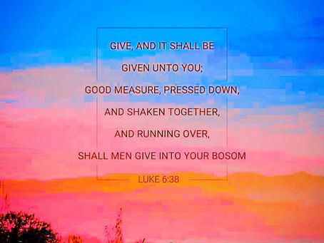 Give & it Shall Be Given...ππΎππΎπ€²πΎ