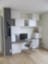 Wandkast met computermeubel