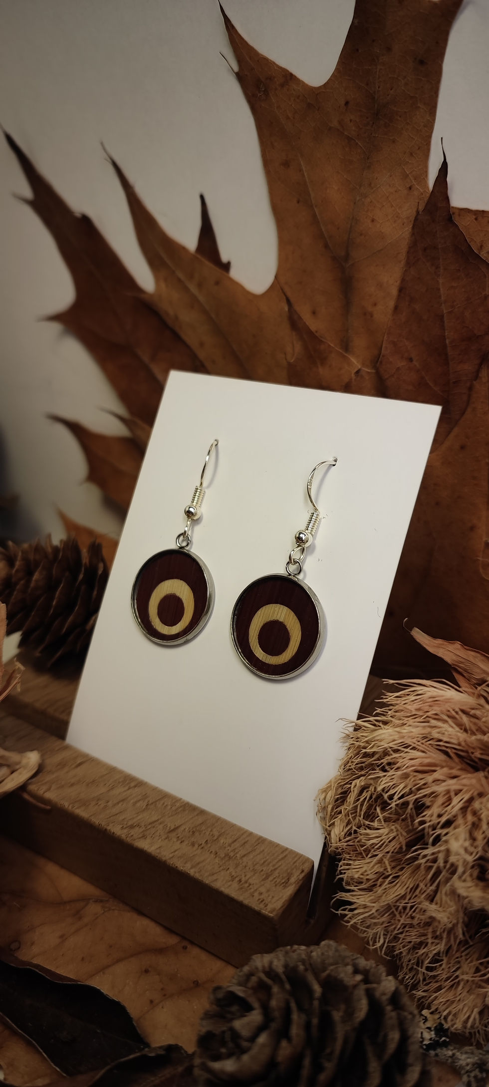 Miniature : Boucles d'oreille en paille