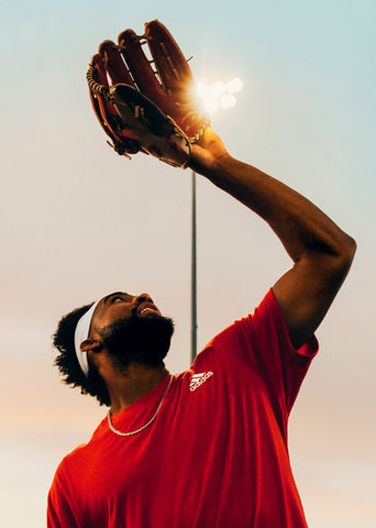 Jo Adell, Adidas, baseball, Los Angeles Angels, outfielder, MLB, commercial photographer, athlete portrait, sports lifestyle, advertising campaign, 
