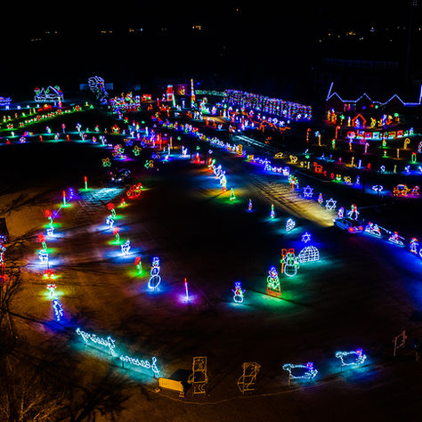 Skylands Christmas Light Show and Village