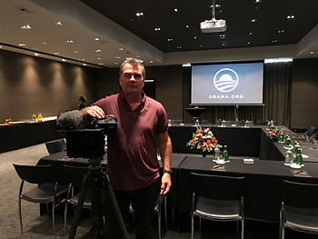 Auckland Videographer Jon Bowden filming an event