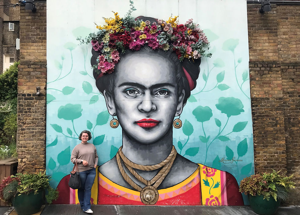Mural da Frida em Ecclestone Yards, Londres