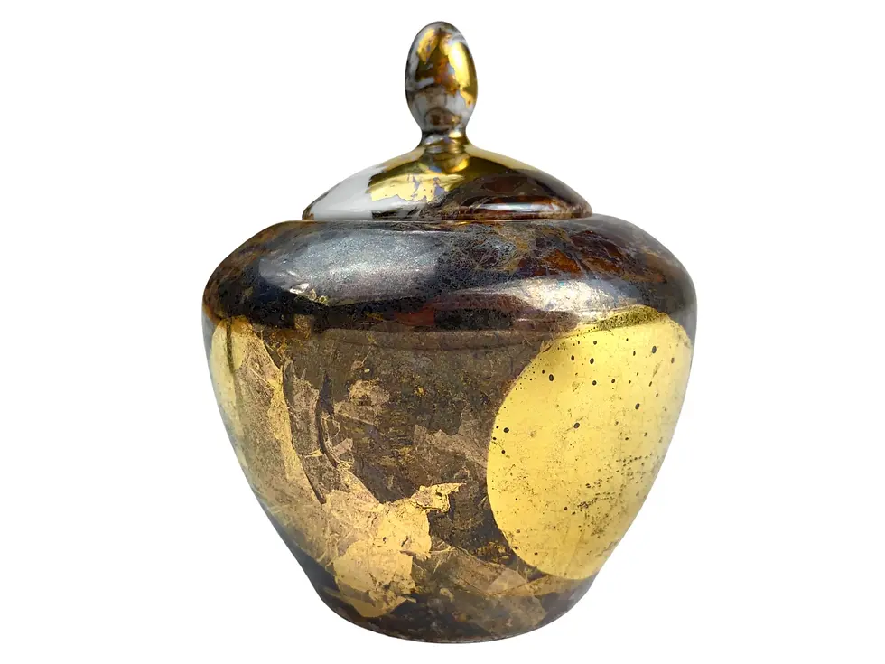 Thumbnail: TABLEWARE SET - GOLD AND SEPIA “OLD MONEY”