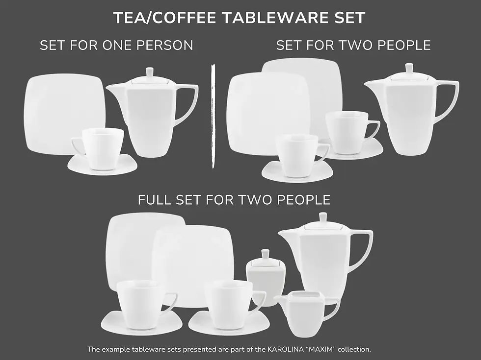 Thumbnail: TABLEWARE SET - ELEGANT BLACK