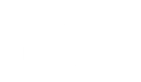 Brightlife Pharmacy logo with a glowing beaker icon