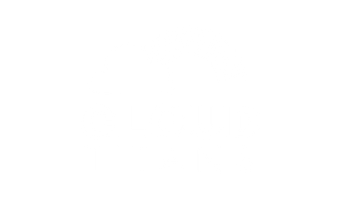Cloud Titans logo with cloud and rainbow outline