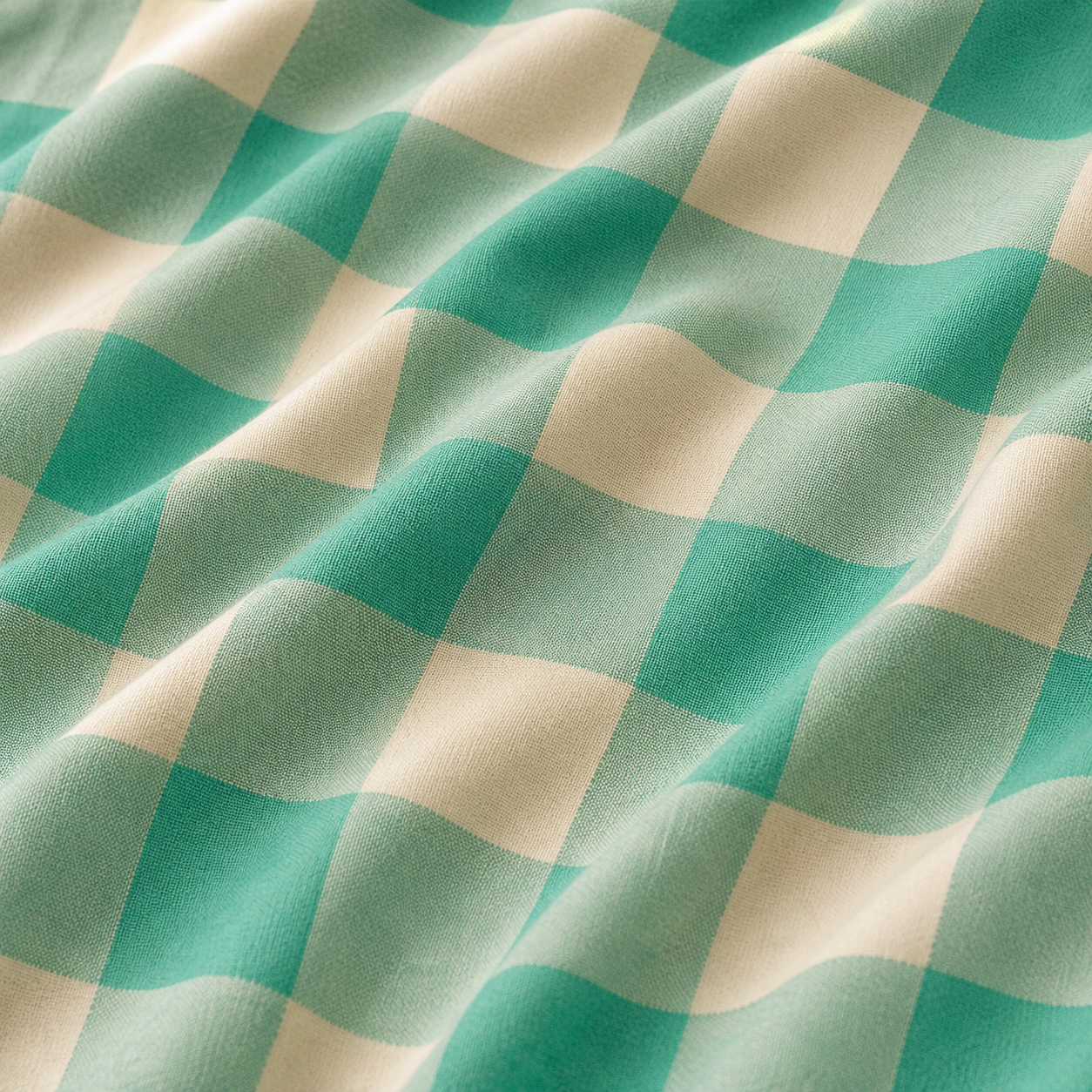 Mua Number 1 Gingham Vivid Green