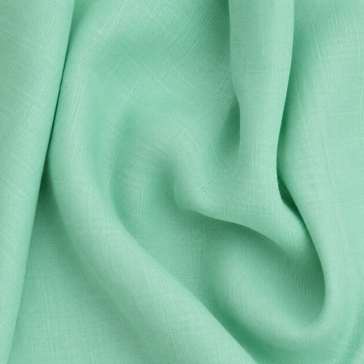 Washed Linen Cotton Blend - Pastel Mint