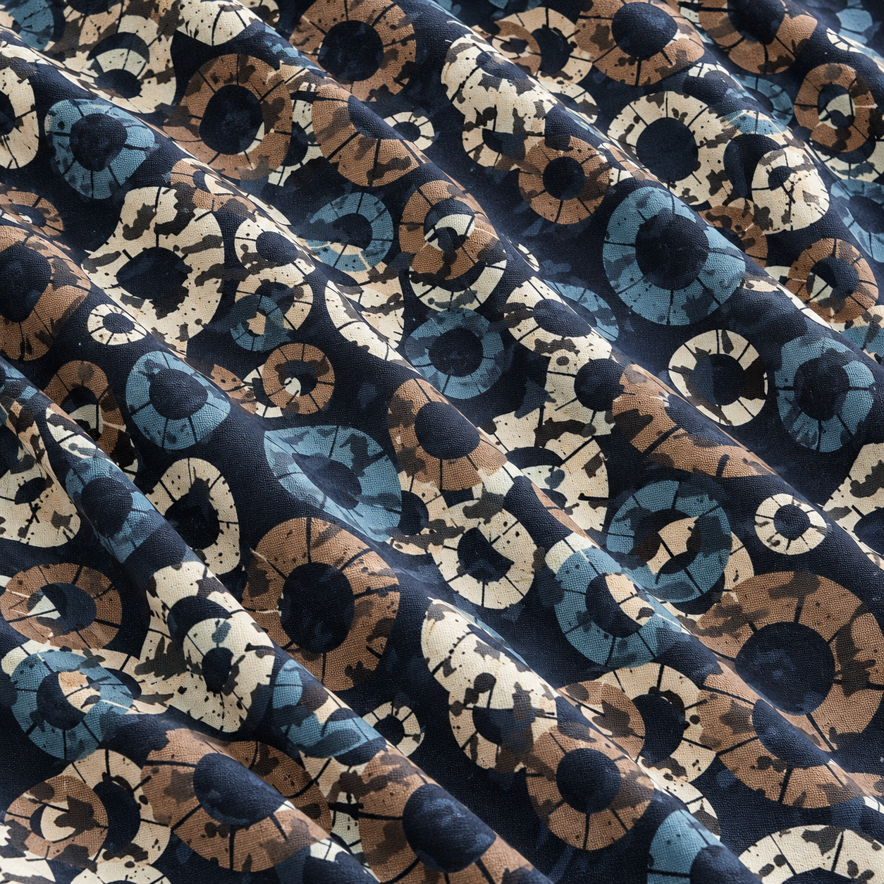 Bluebell Mosaic Silk Viscose