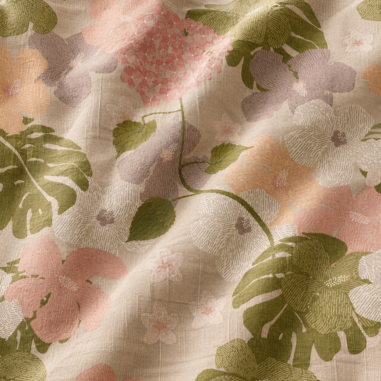 Floating Frond Meadow Green