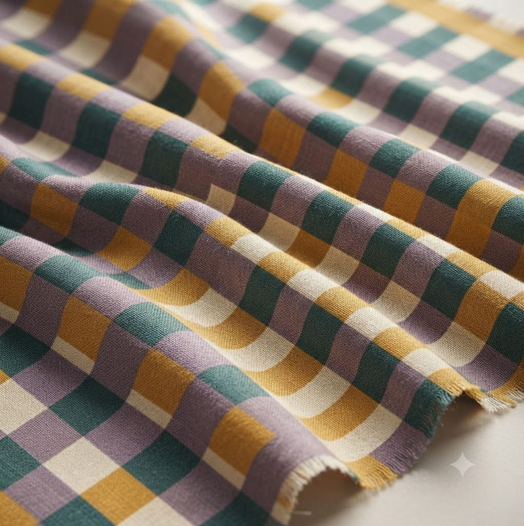 Little Gingham PicnicParade Mango Mediterranea