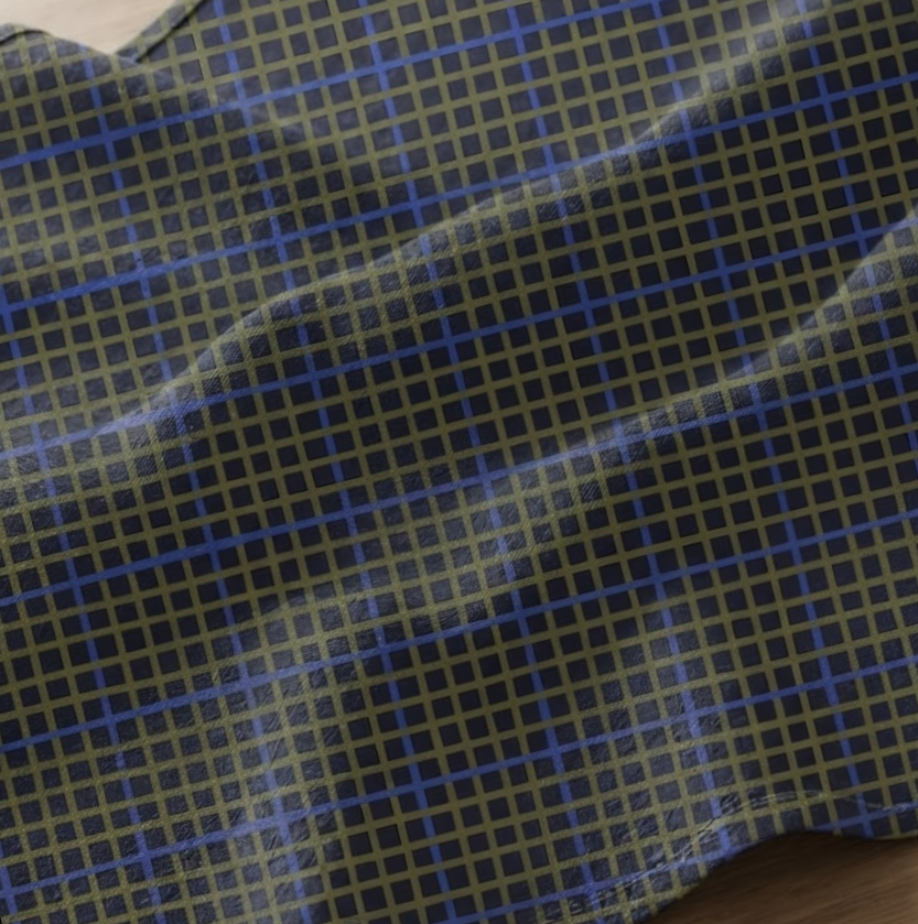 Tiny Trellis Winter Navy