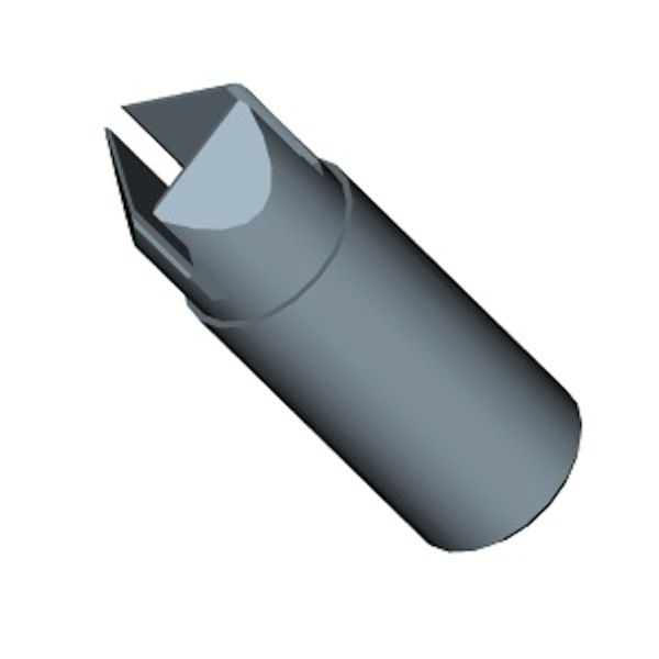 A610_13: Top Pot Triangle Or Heart For 8 mm Fitting