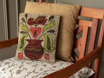 Patterns Reworked: Punchneedle with Yarn