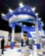 SFA exhibition booth designed and built by A.H.Co at trade show