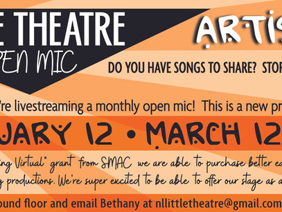 LT Open Mic Online Begins Feb 12 at 7pm!