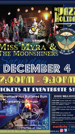 Hot Jazz Holiday w/ Miss Myra & the Moonshiners Dec 4 