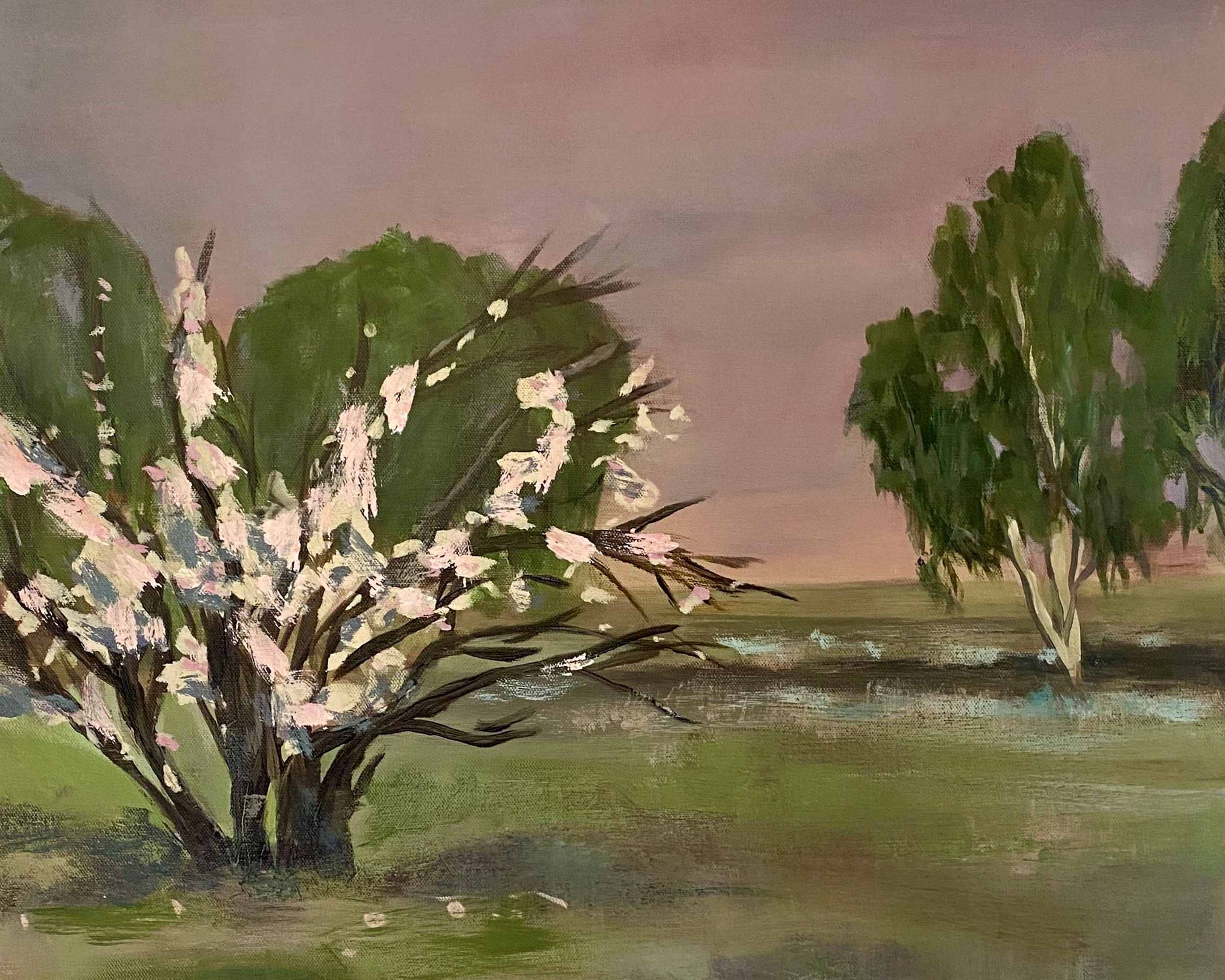 Almond Blossom Landscape Print