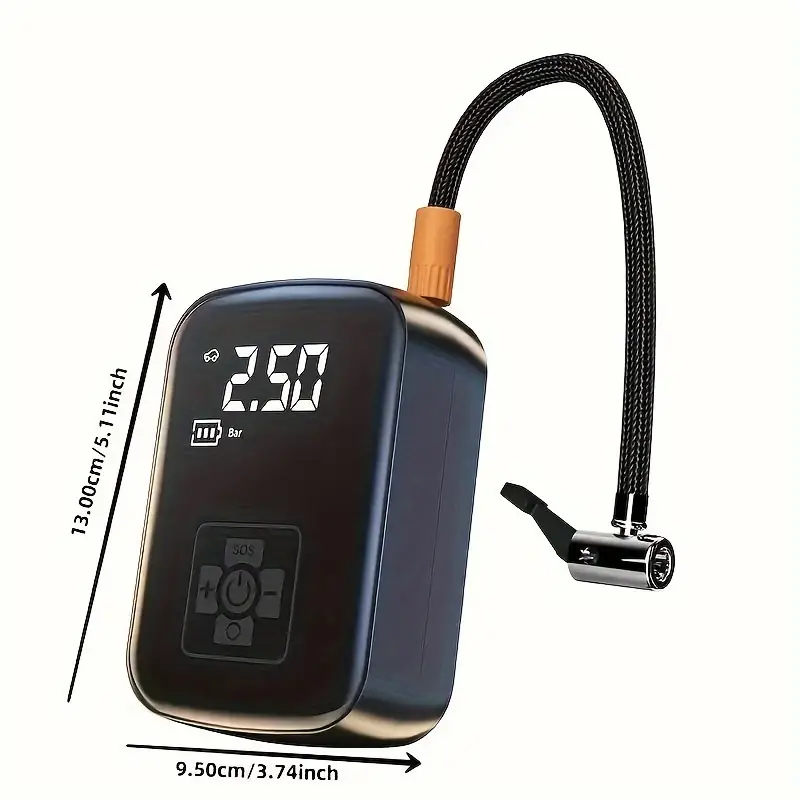 Thumbnail: LEIBOO Wireless Car Air Compressor Air Pump Electric Tire Inflator Pump for Moto