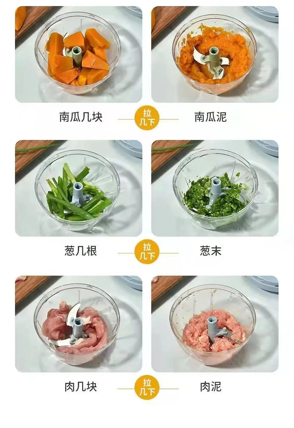 Thumbnail: Mini Food Chopper 500ml *JX-606