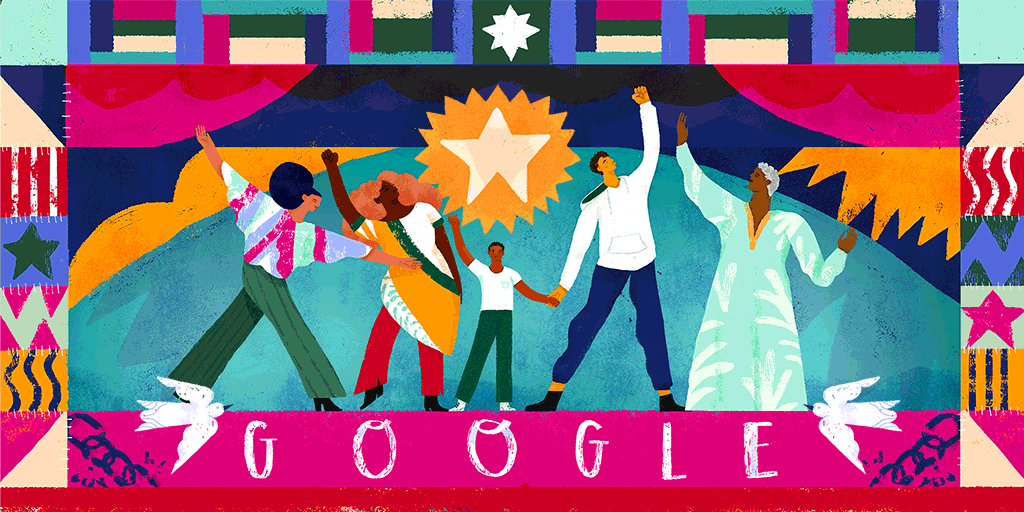 JUNETEENTH GOOGLE DOODLE GIF