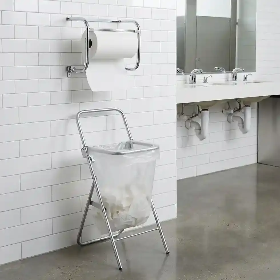 Thumbnail: heavy duty paper roll dispenser stand for workshop garage and industrial maintenance cleaning