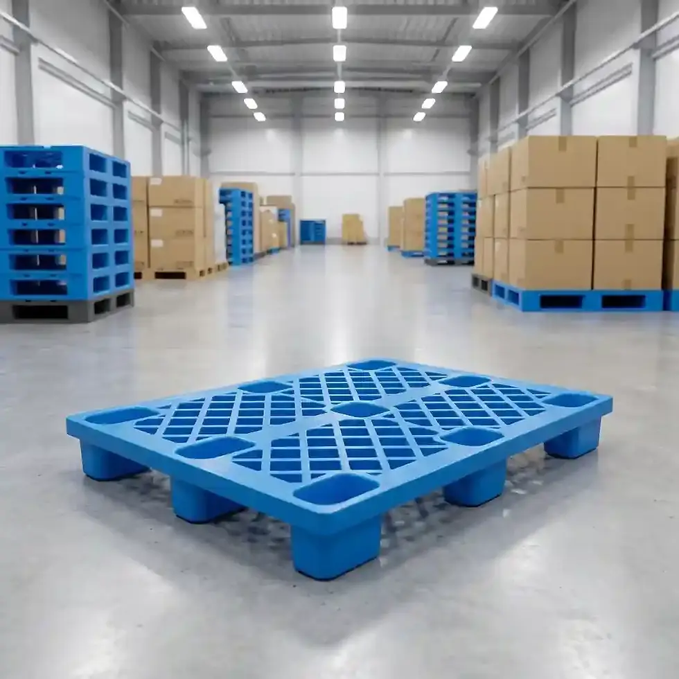 Thumbnail: 1200 x 800 euro light duty plastic pallet for warehouse handling and distribution systems