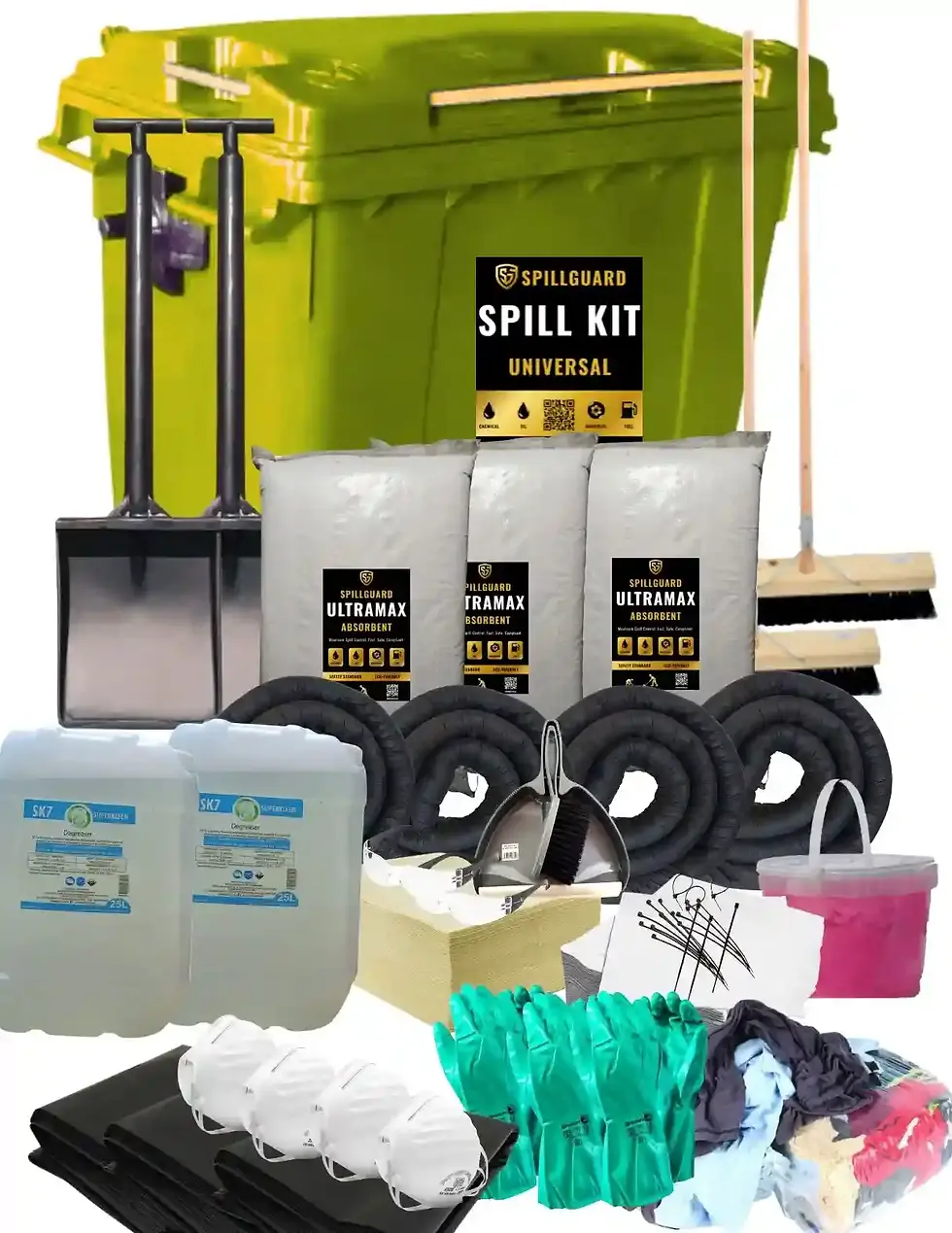 JCEntrep 660L universal spill kit with full contents