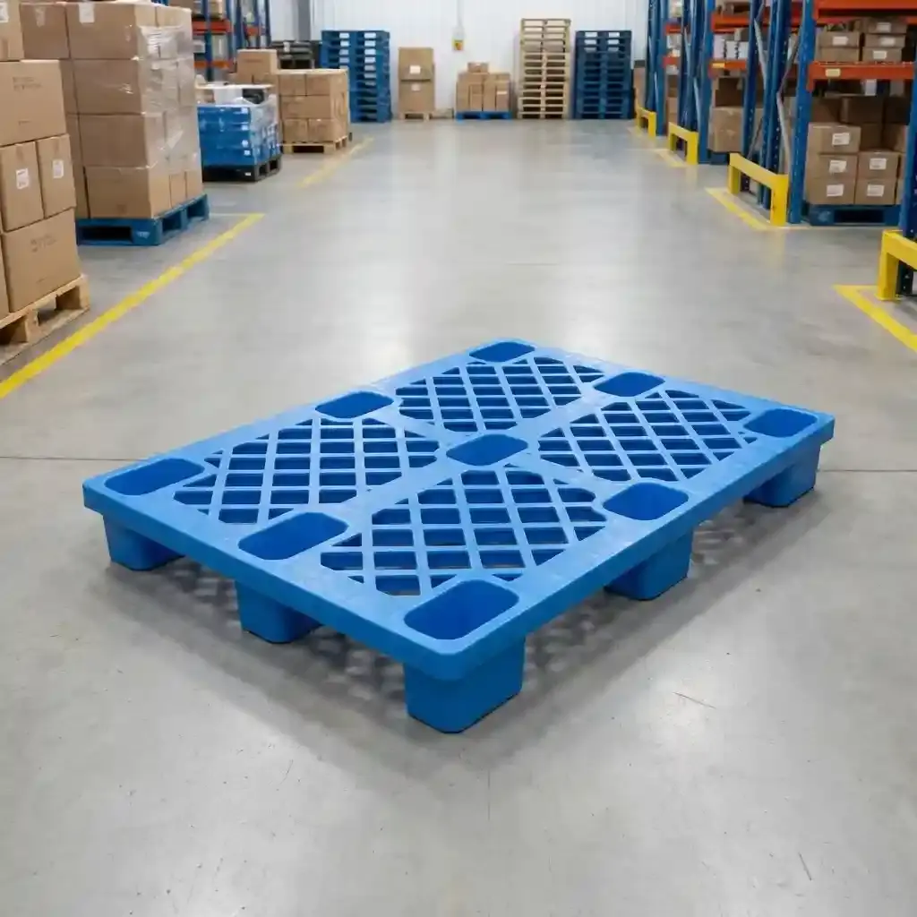 euro light duty plastic pallet 1200mm x 800mm for warehouse storage and transport use