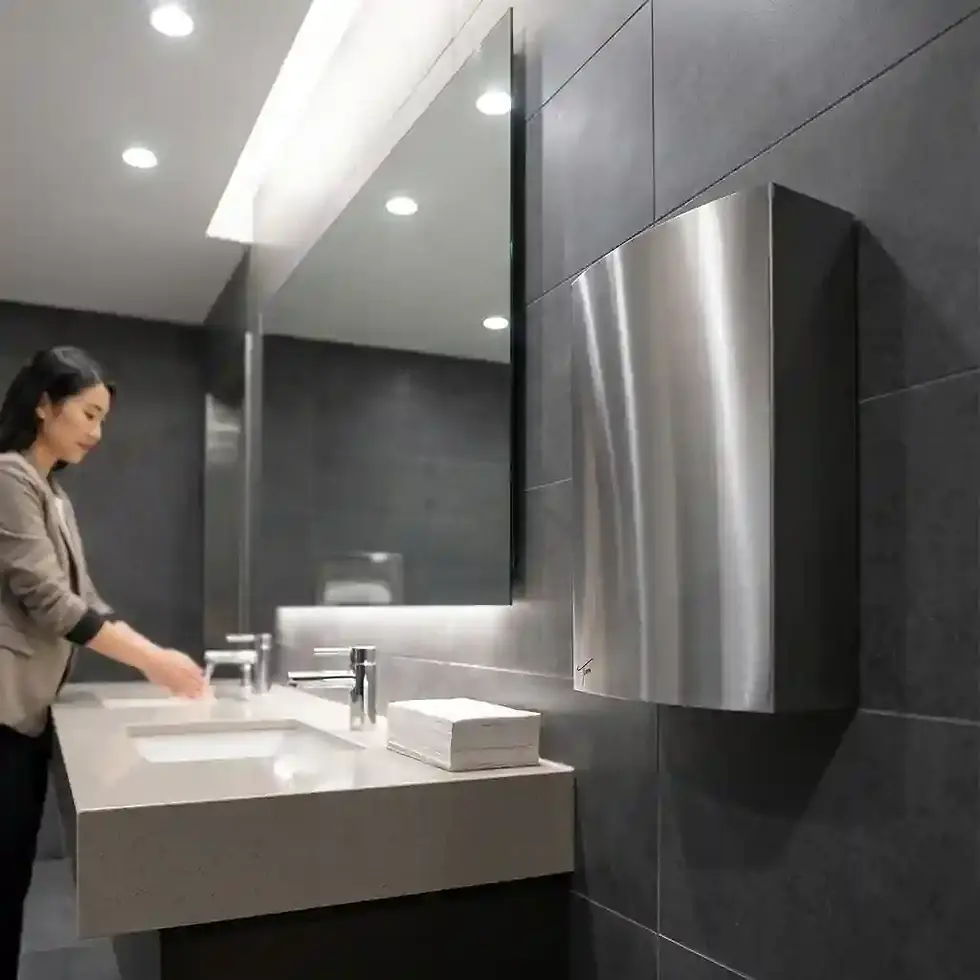 Thumbnail: ticra wall bin South Africa 27L slimline hygiene bin for commercial washroom use