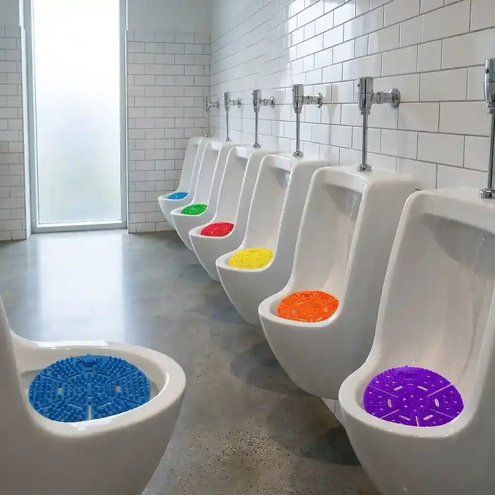 Thumbnail: citrus orange urinal mat deodoriser