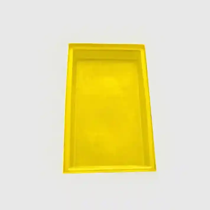 Yellow large-capacity plastic tray 1050mm x 600mm x 90mm