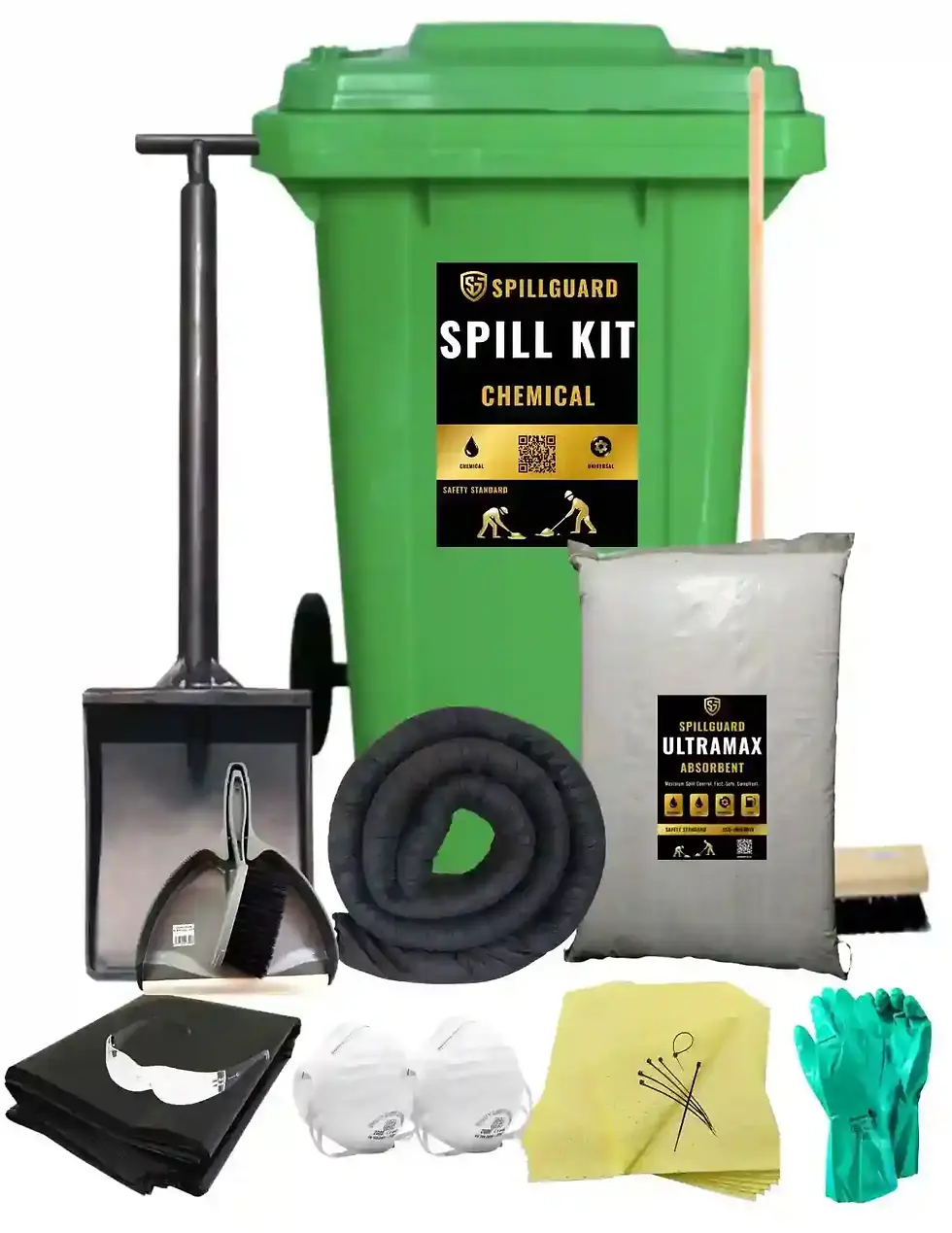 Thumbnail: Close-up of industrial absorbent sock for chemical containment