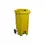 Thumbnail: Yellow 120L pedal wheelie bin – recyclable waste collection