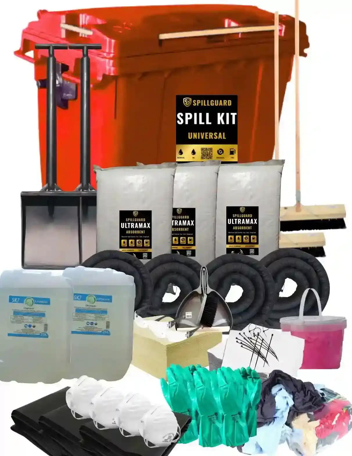 JCEntrep 660L universal spill kit with full contents