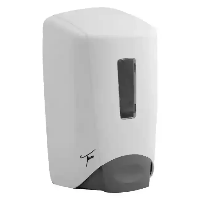 White 500ml manual soap and sanitizer dispenser