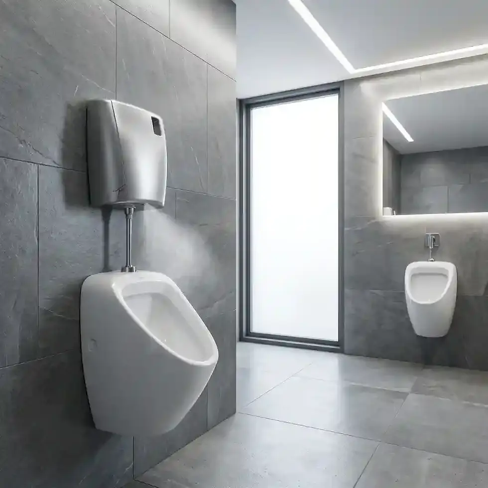 Thumbnail: auto cleaner dispenser in white satin black steel and copper finishes for modern washrooms