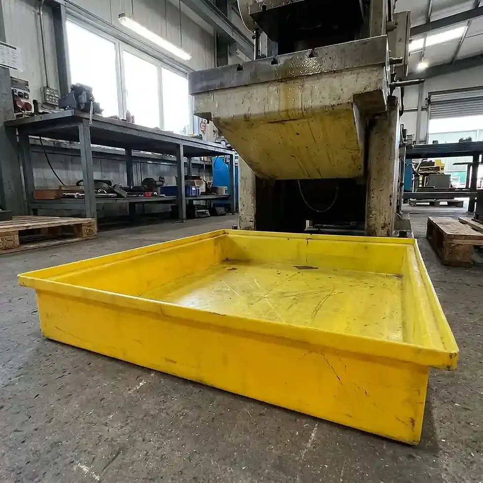 Thumbnail: extra large spill containment tray 1050 x 600 x 90mm for industrial and facility maintenance use