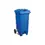 Thumbnail: Blue 120L pedal wheelie bin – site-ready waste bin