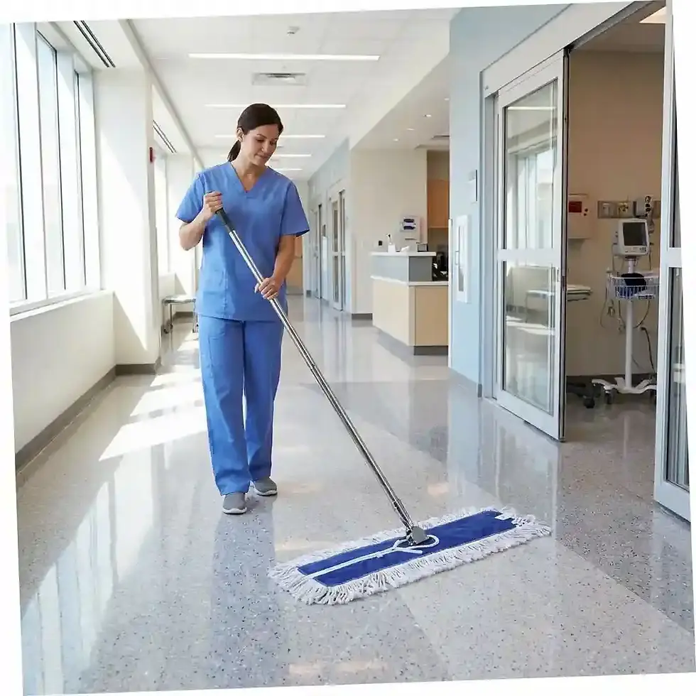 industrial dust mop 110cm for commercial floor dusting and large area cleaning