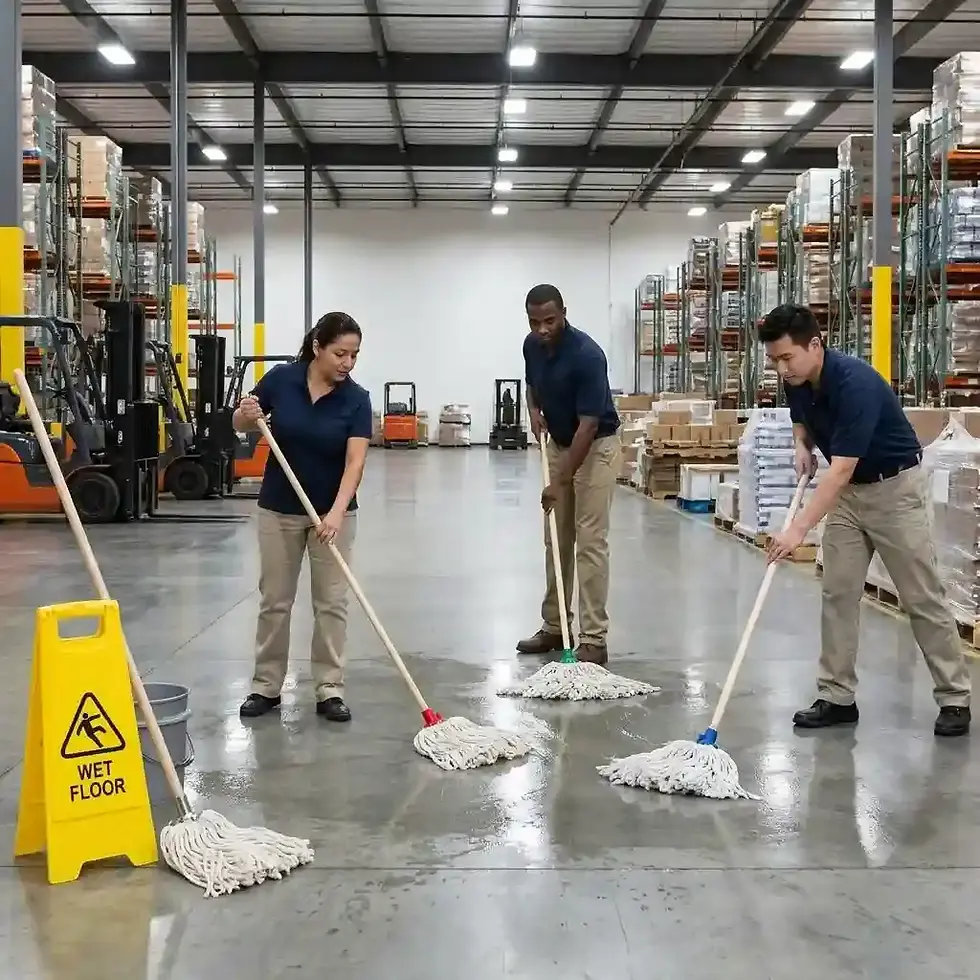 Thumbnail: durable plastic mop in large jumbo and extra large sizes for commercial floor cleaning use