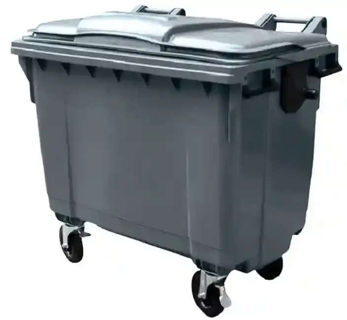 Thumbnail: Grey 1100L wheelie bin for municipal waste